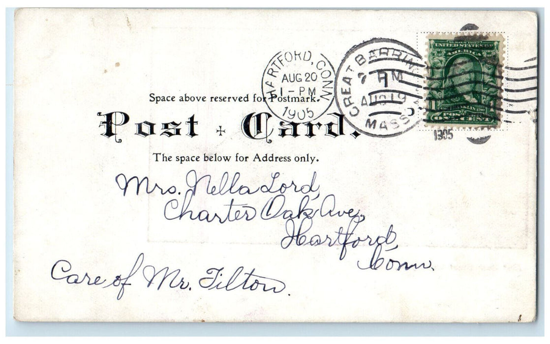 1905 East Rock Great Barrington Massachusetts MA Antique Posted Postcard
