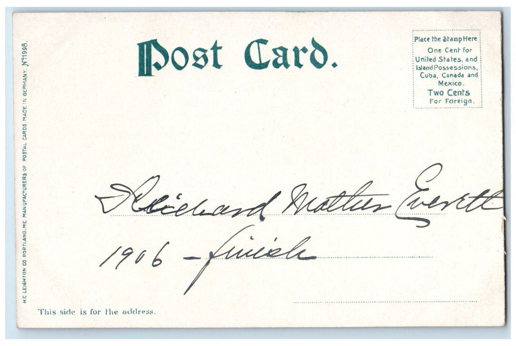 1906 Seaver Hall Cambridge Massachusetts MA Antique Posted Postcard