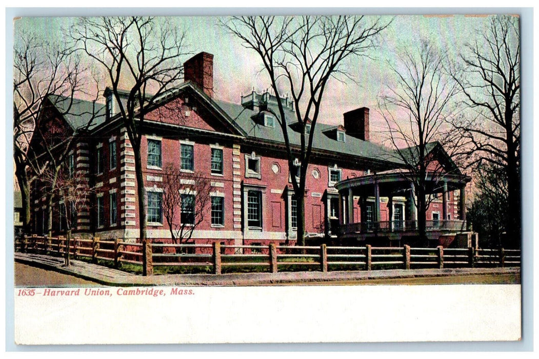 c1905 Harvard Union Cambridge Massachusetts MA Antique Unposted Postcard