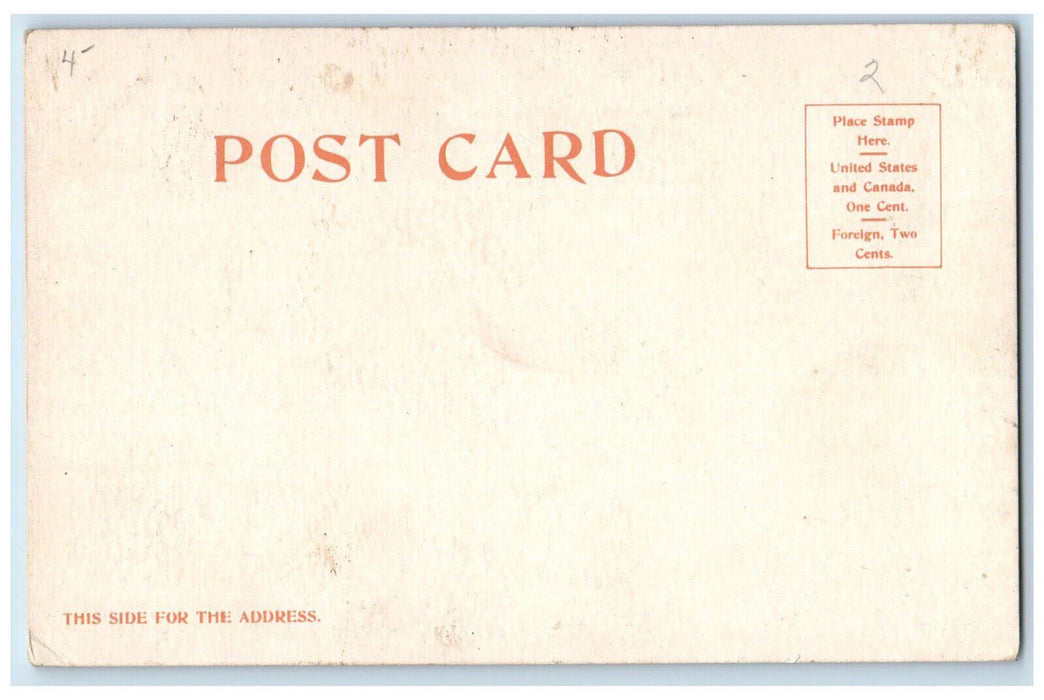 Crescent Hill Residence House Springfield Massachusetts MA Antique Postcard
