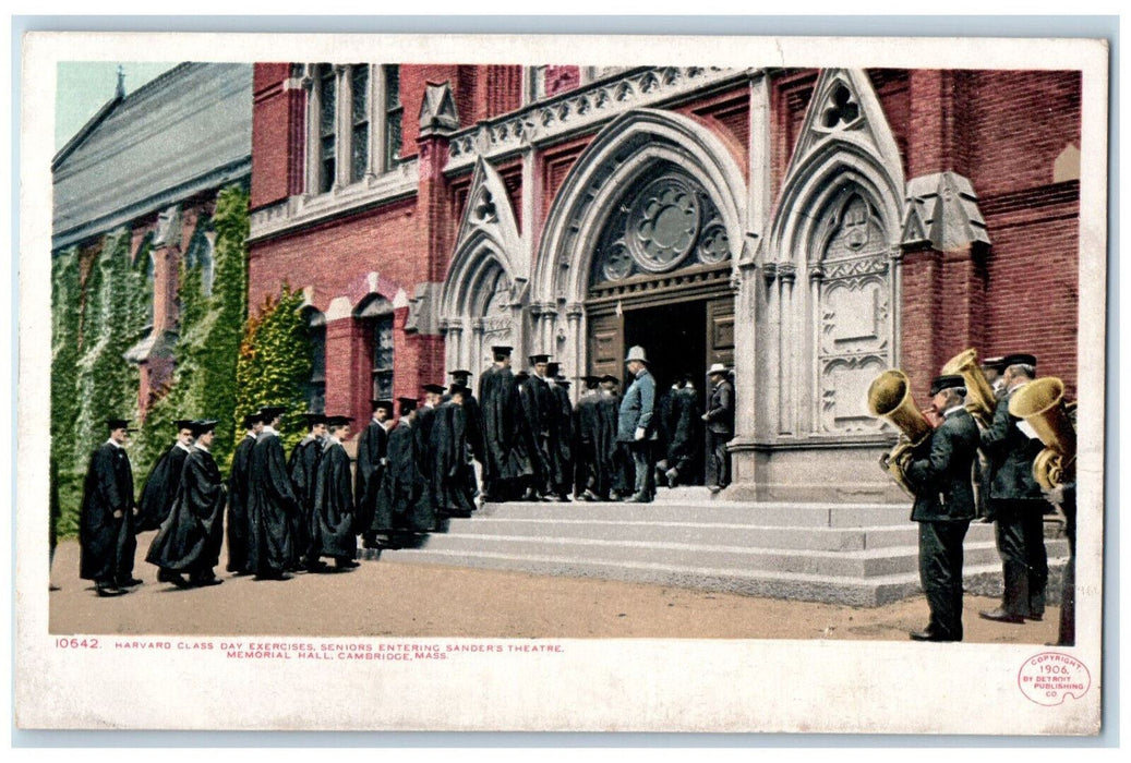 c1920's Harvard Class Day Exercises Cambridge Massachusetts MA Phostint Postcard