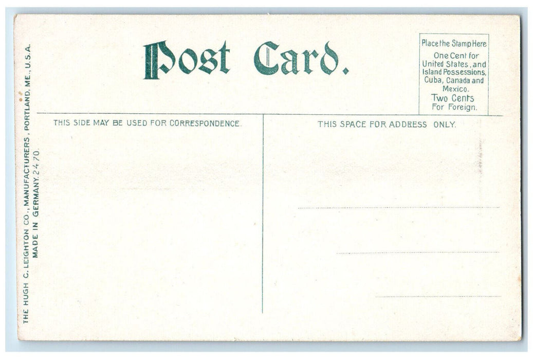 c1910 Greenwater Pond Lee Massachusetts MA Antique Unposted Postcard