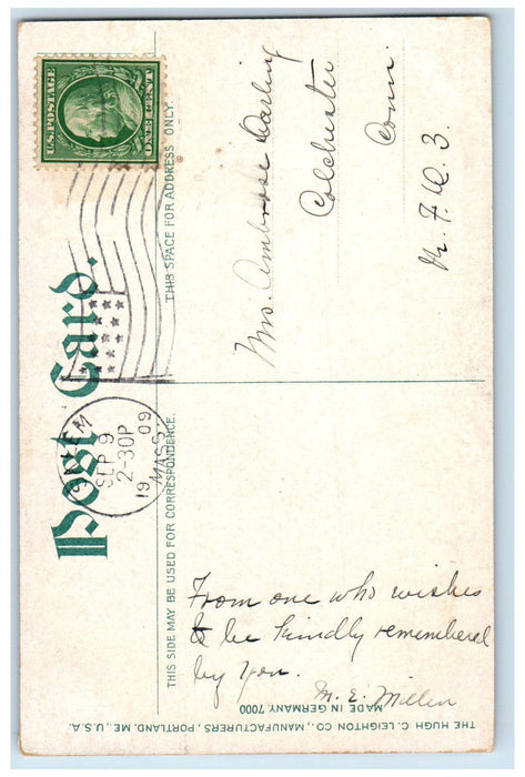1909 Corner of Fort Pickering on Winter Island Salem Massachusetts MA Postcard