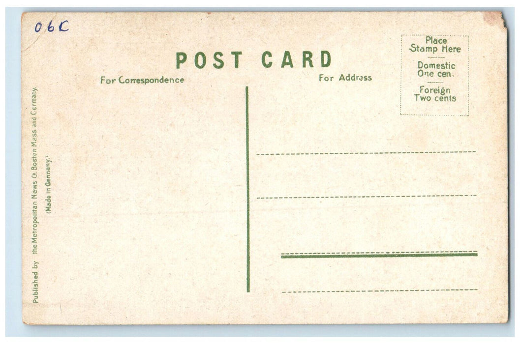 c1910 Grover Monument Melrose Cemetery Brockton Massachusetts MA Postcard