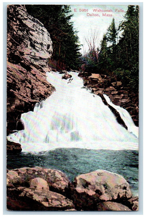 c1910 Wahconah Falls Dalton Massachusetts MA Antique Unposted Postcard