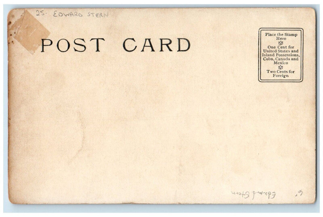 c1905 Edward Stern Big Hat An Ass Of An Actor Unposted Antique Postcard