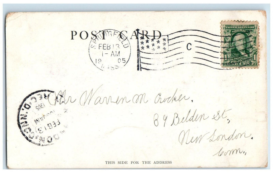 1905 Springfield City Hall Before The Fire Massachusetts MA Disaster Postcard