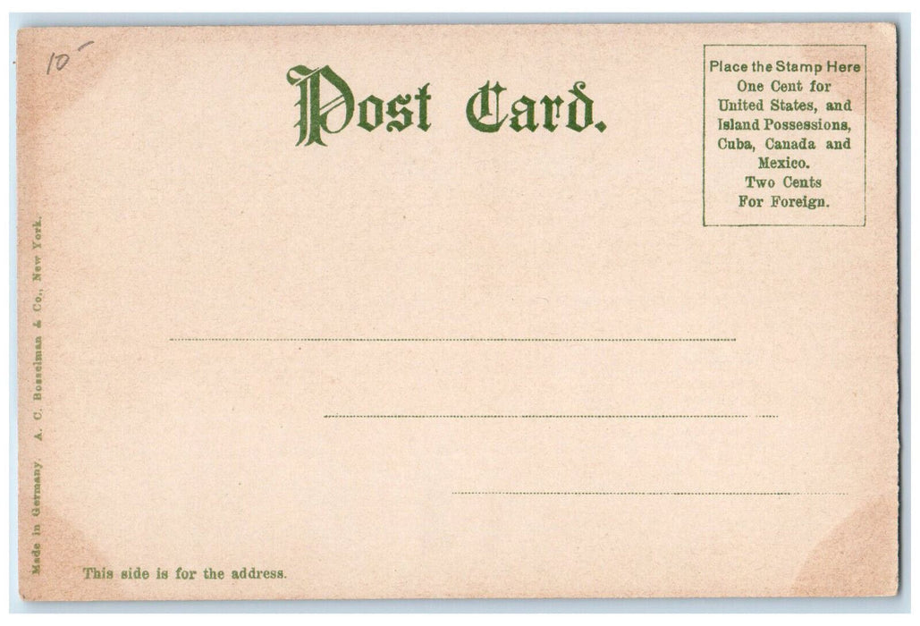 c1905 American Steel & Wire Co. Worcester Massachusetts MA Antique Postcard
