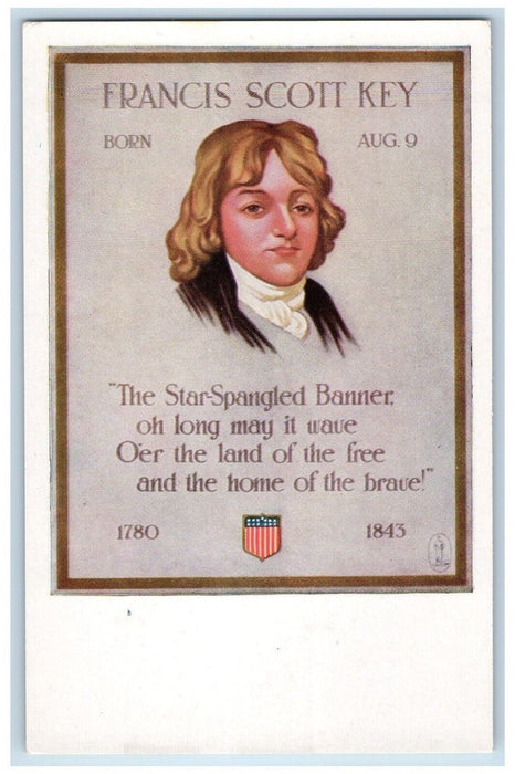 c1910's Francis Scott Key Walk Over Shoes Advertising Brockton MA Postcard