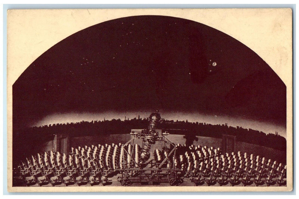 c1940's Model of Planetarium Hayden Planetarium New York City NY Postcard