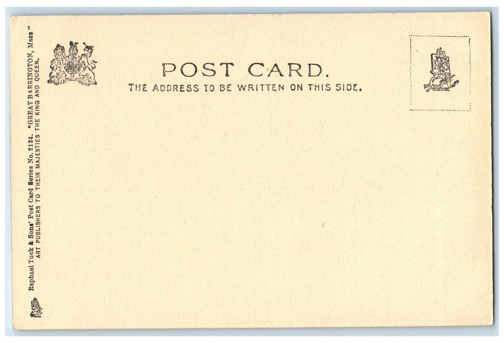 Drive Up Monument Mountain Great Barrington Massachusetts MA Tuck's Postcard