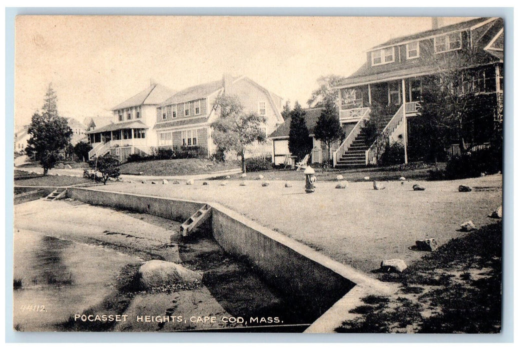 1946 View Of Pocasset Heights Cape Cod Massachusetts MA Vintage Postcard