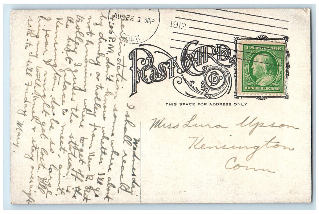 1912 The House In The Pines Norton Massachusetts MA Antique Posted Postcard