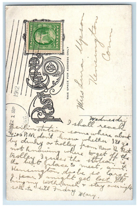 1912 The House In The Pines Norton Massachusetts MA Antique Posted Postcard