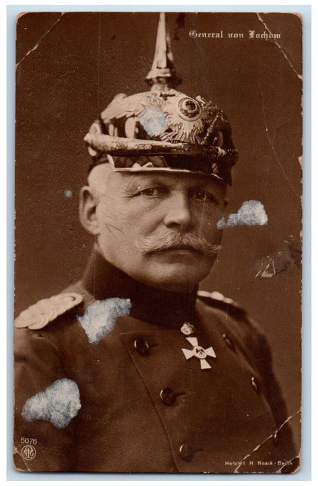 c1910's Prussia General Studio Portrait Soldier Mail WWI Germany Posted Postcard