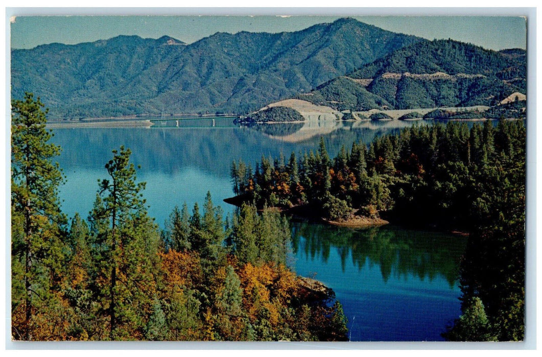 1966 Scenic View Whiskeytown Lake Shasta County Williams California CA Postcard