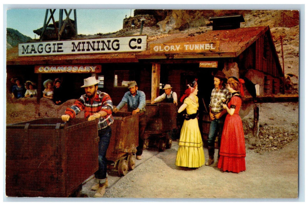 View Of Commissary Maggie Mining Co. Glory Tunnel Yermo California CA Postcard