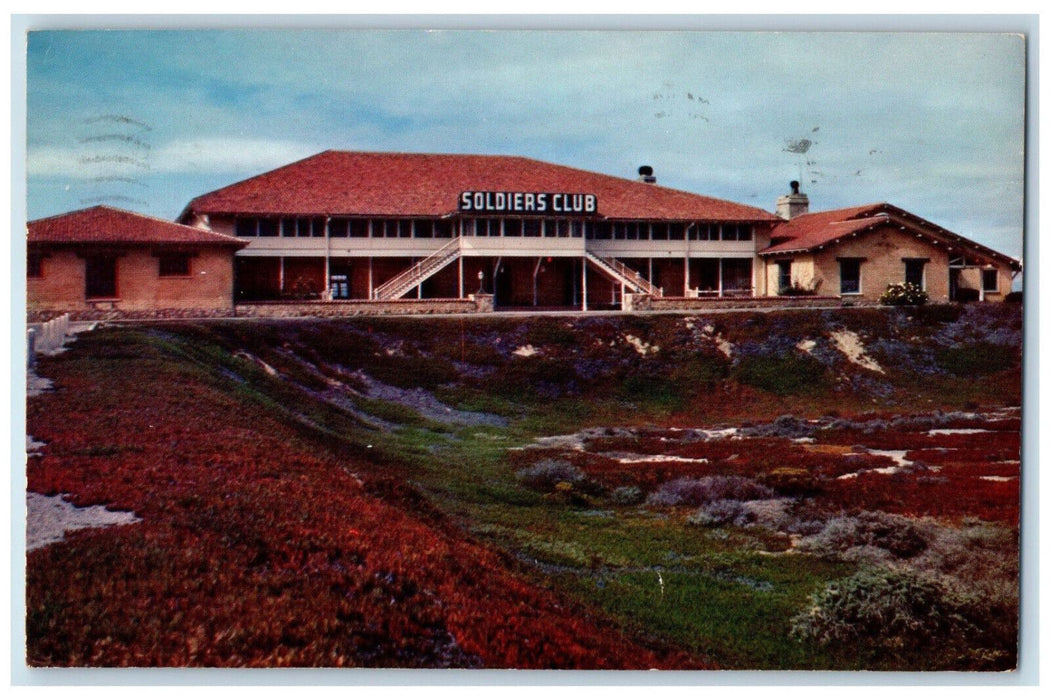 1958 Panoramic View OF Soldier Club Fort Ord California CA Vintage Postcard