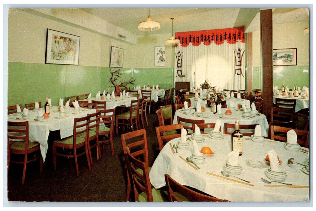 c1960 Jade Palace Restaurant Chinese Food Cantonese Cuisine Washington Postcard