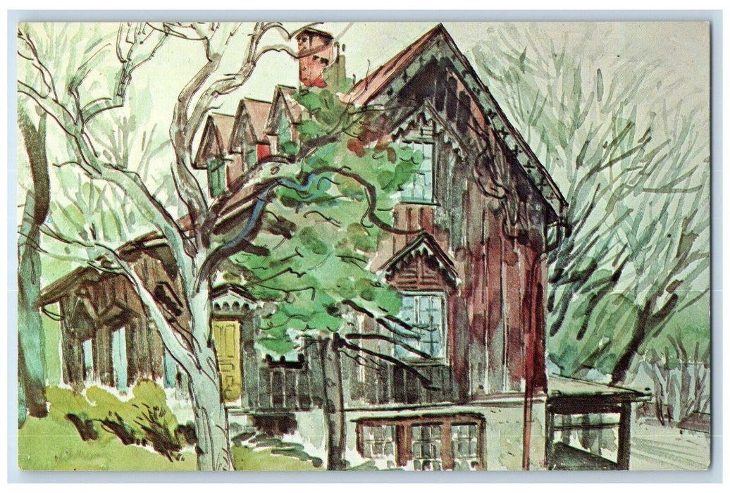 c1960 Bunnell House Winona County Mathilda Bunnell Homer Minnesota MN Postcard