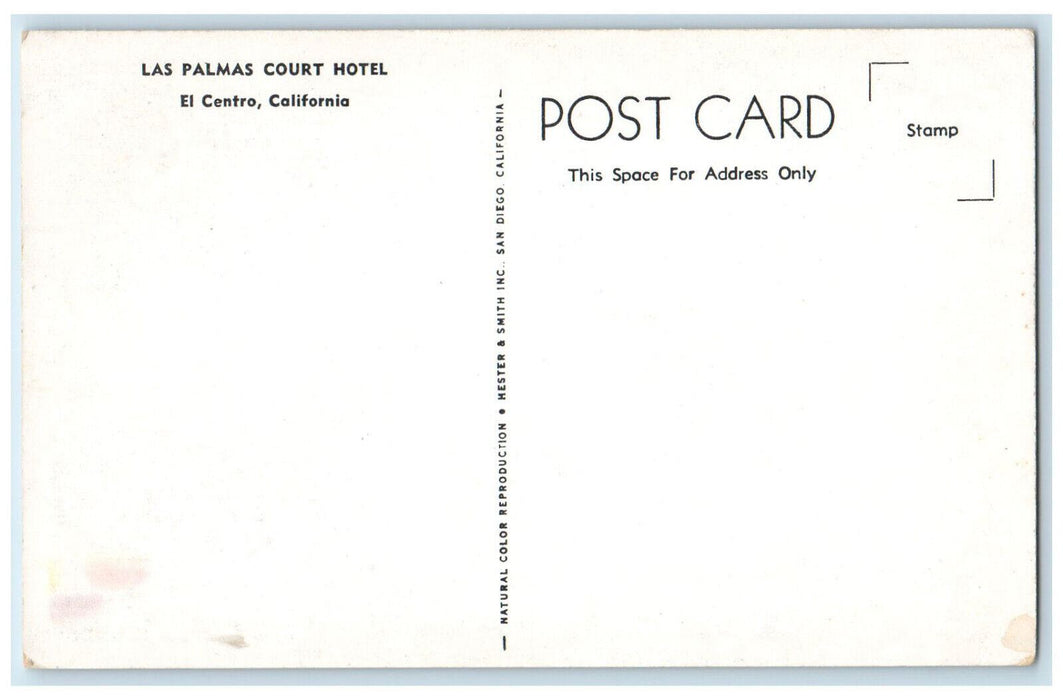 Panoramic View Of Las Palmas Court Motel El Monte California CA Vintage Postcard