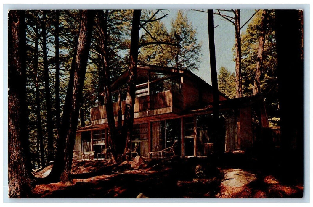 c1960 Experimental Home Blend Structure House Sterling Forest New York Postcard