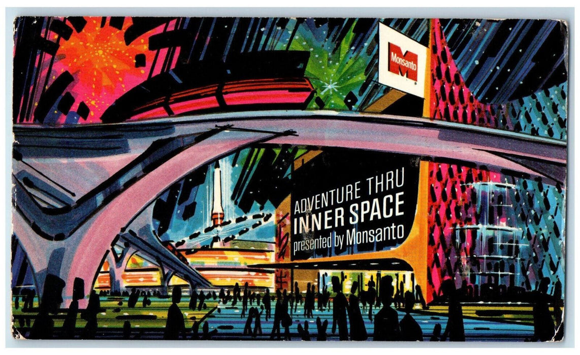 1969 A View Of Monsanto Company Adventure Thru Inner Space Davenport CA Postcard