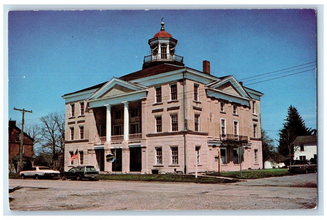 c1960 Steeple Building Colony Exterior Building Bishop Hill Illinois IL Postcard
