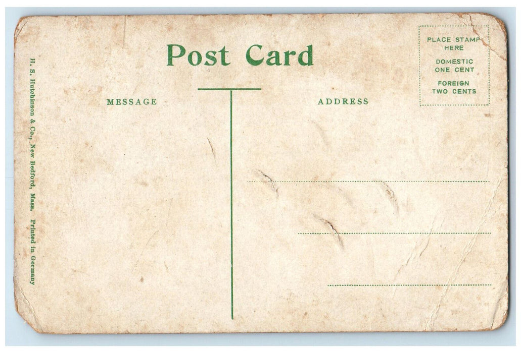 c1910 Residence Abbott P Smith New Bedford Massachusetts MA Antique Postcard