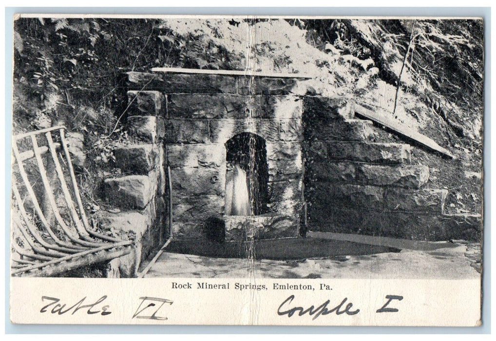 c1910 Rock Mineral Springs Emlenton Pennsylvania PA Antique Unposted Postcard
