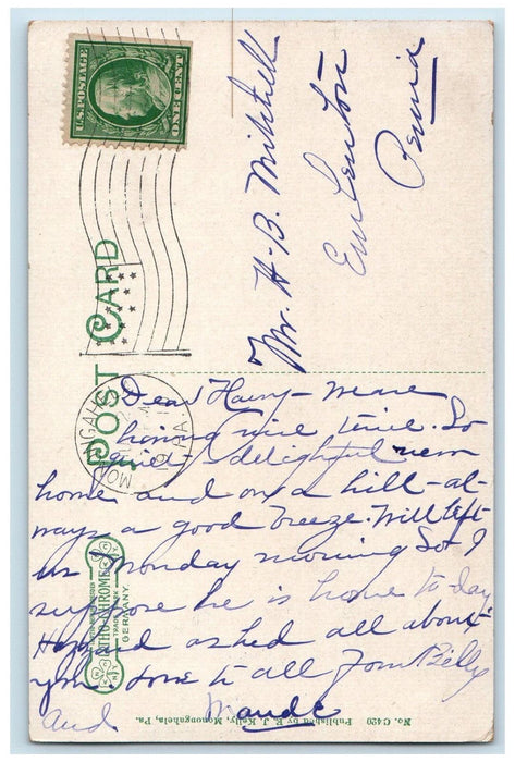 1910 Presbyterian Church Monongahela Pennsylvania PA Antique Postcard