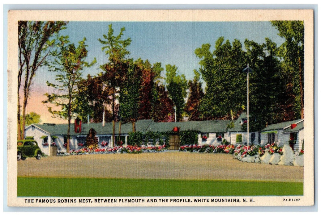 Famous Robins Nest Between Plymouth & The Profile White Mountains NH Postcard