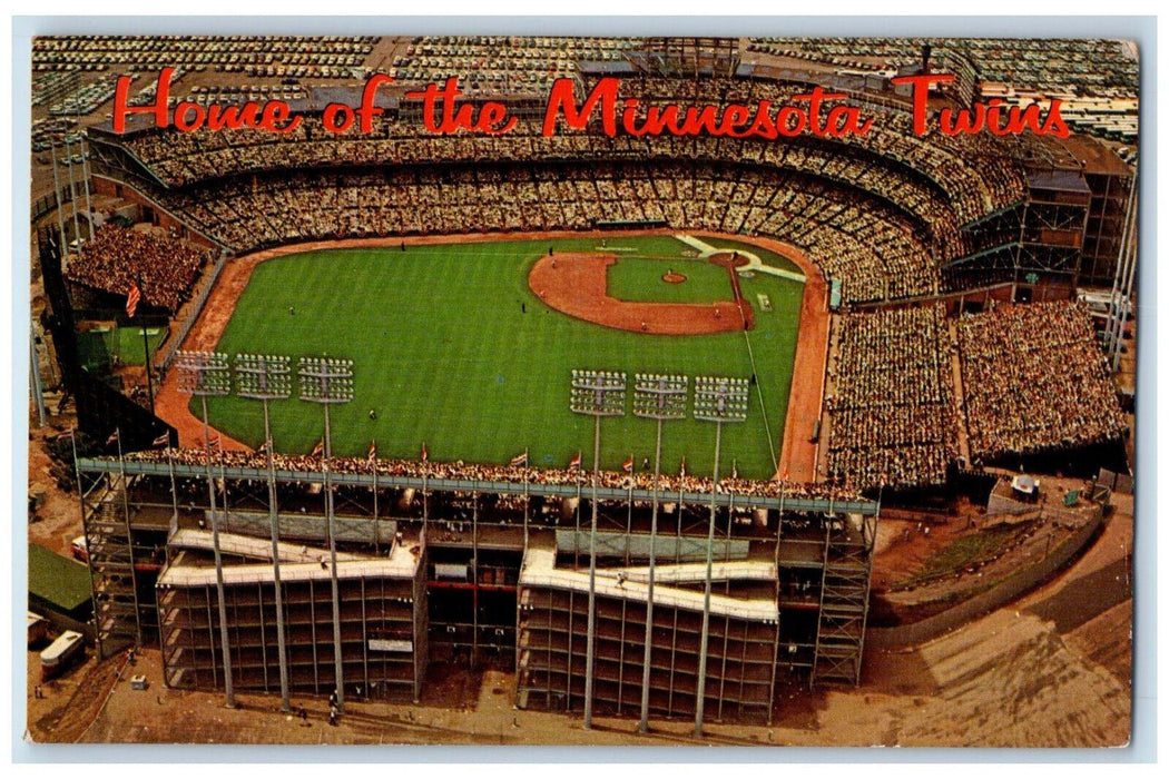 1967 Home Of The Minnesota Twins Metropolitan Stadium Bloomington MN Postcard