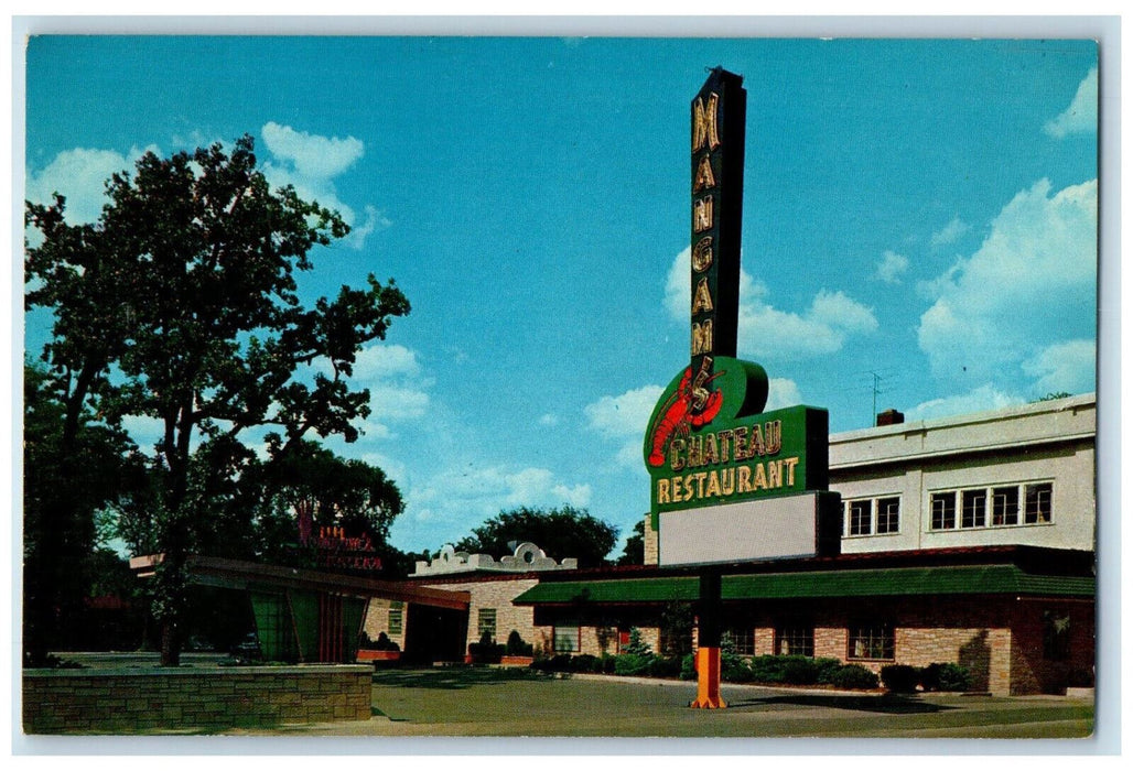 Mangam's Chateau Theater Restaurant Super Club Chicago Illinois IL Postcard