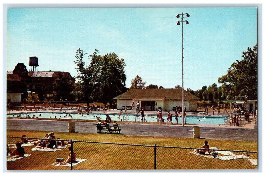 Swimming Pool Washington Park Association, Washington Court House OH Postcard