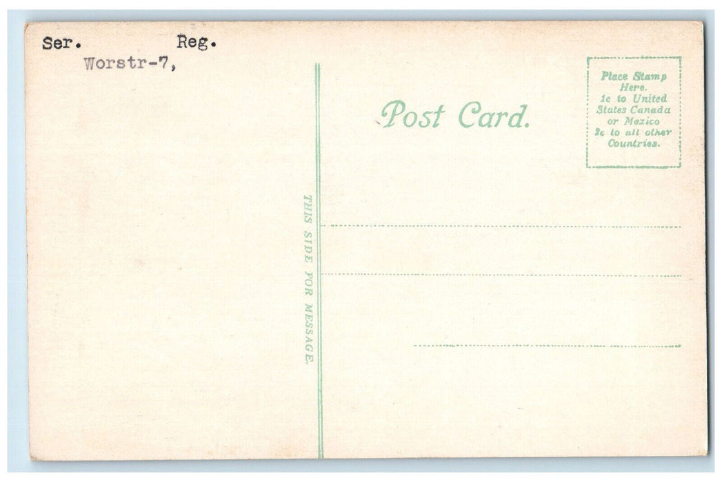 c1910 Woman's Club Worcester Massachusetts MA Antique Unposted Postcard