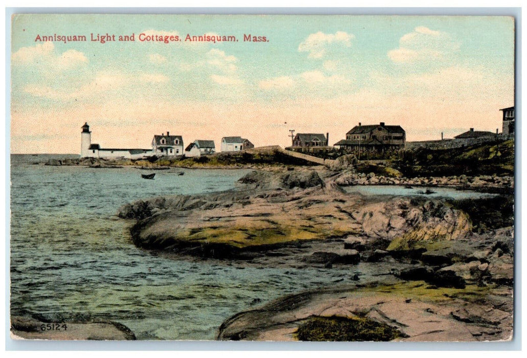 c1910 Annisquam Light and Cottages Annisquam Massachusetts MA Postcard
