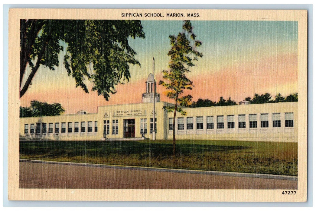 c1940's Sippican School Marion Massachusetts MA Antique Unposted Postcard