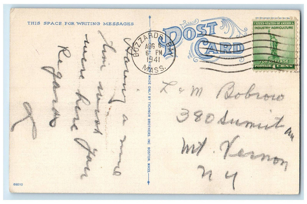 1941 Bathers at Craigville Beach Cape Cod Massachusetts MA Posted Postcard