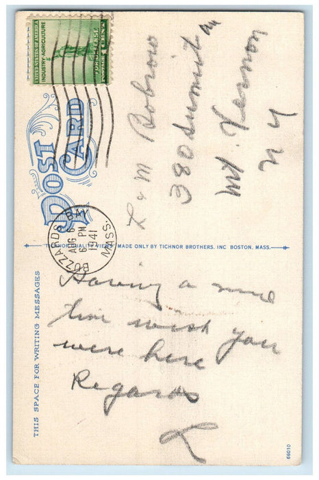 1941 Bathers at Craigville Beach Cape Cod Massachusetts MA Posted Postcard