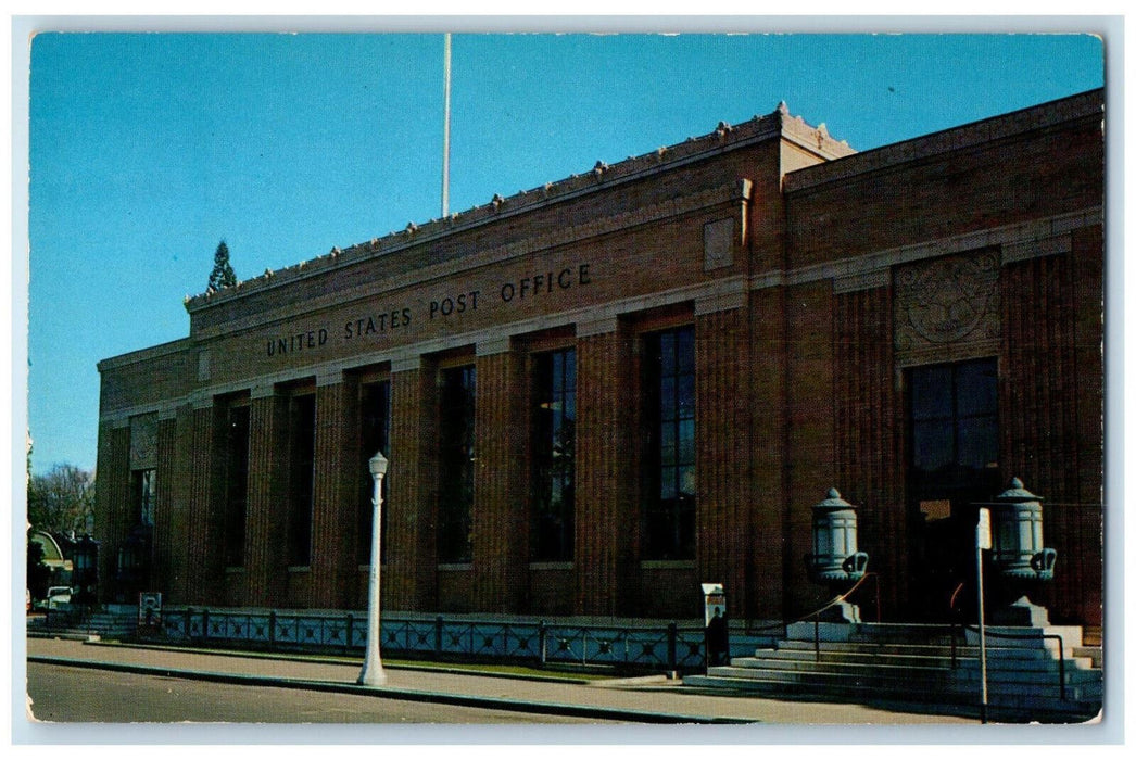 c1950's United States Post Office Front View Napa California CA Postcard