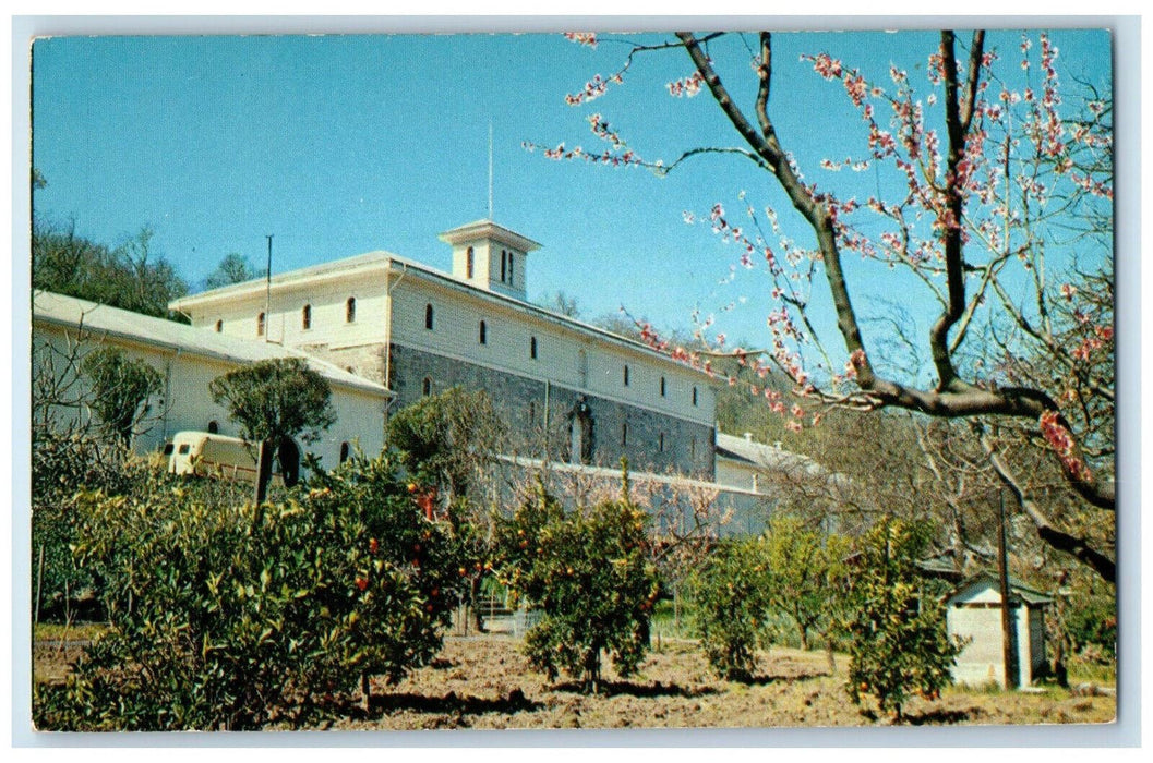c1950's Beringer Brothers Winery Napa Valley St. Helena California CA Postcard