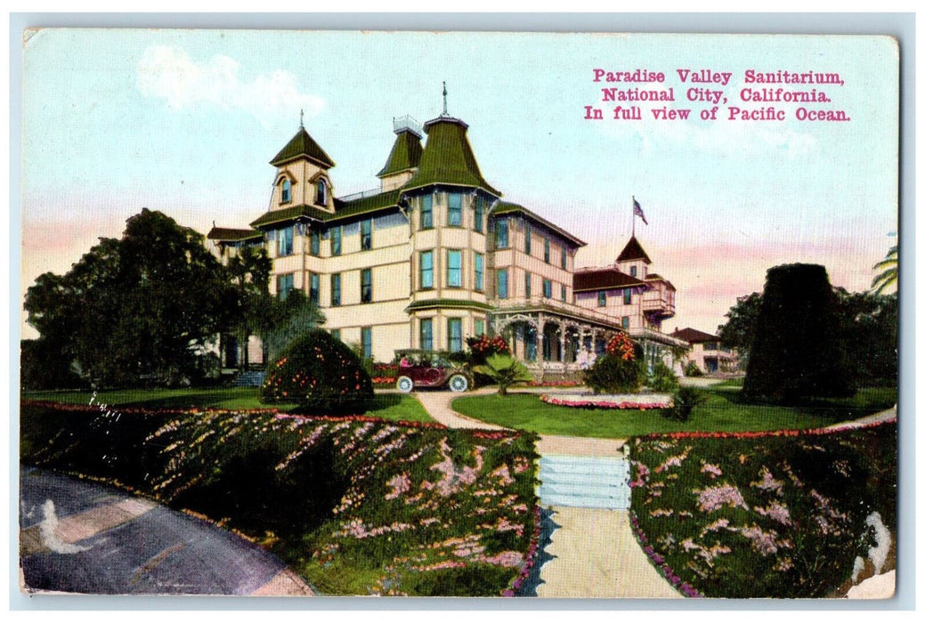 c1910 Paradise Valley Sanitarium National City California CA Antique Postcard