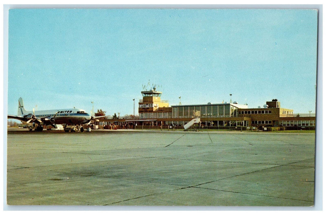 St. Joseph County Airport Airplane Bendix Field South Bend Indiana IN Postcard