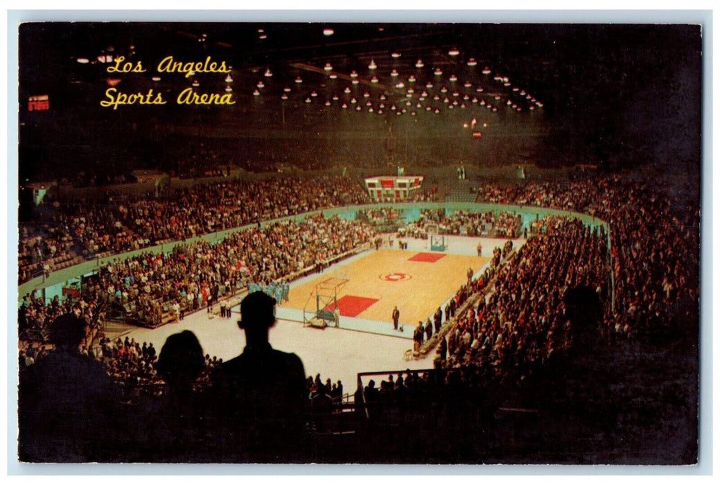 1972 Los Angeles Memorial Sports Arena Indoor Scene California CA, Postcard