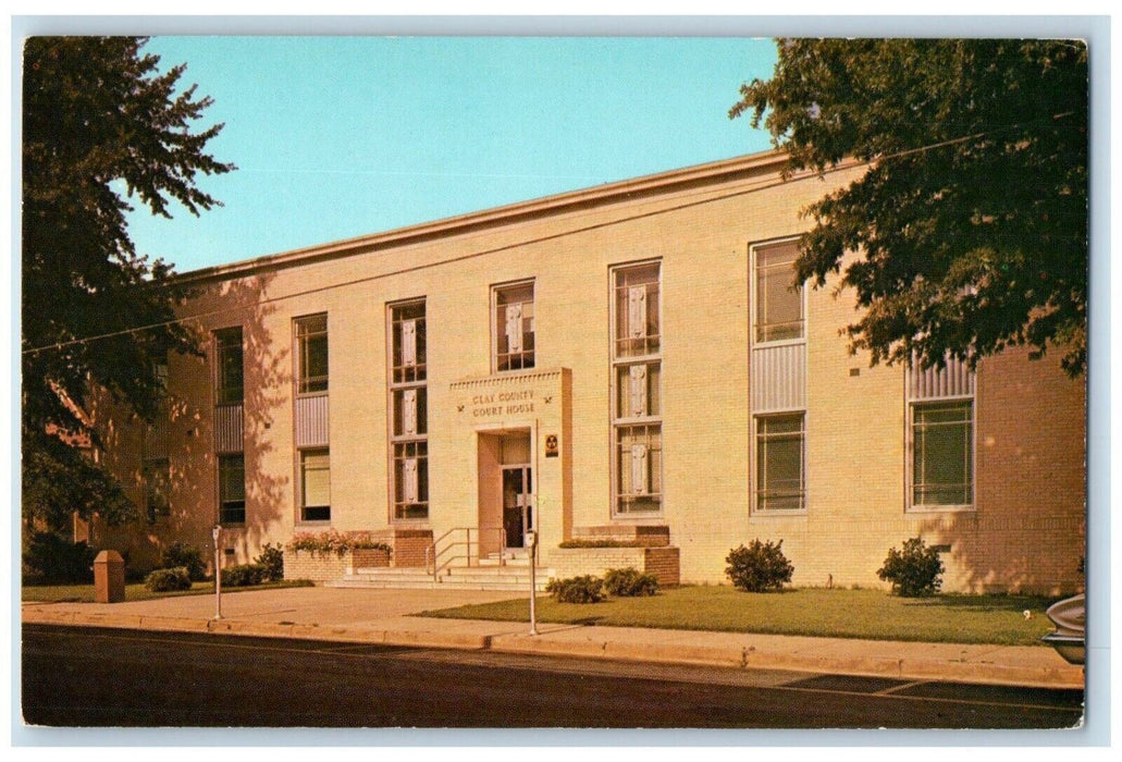 c1960 Clay County Courthouse Exterior Building West Point Mississippi Postcard