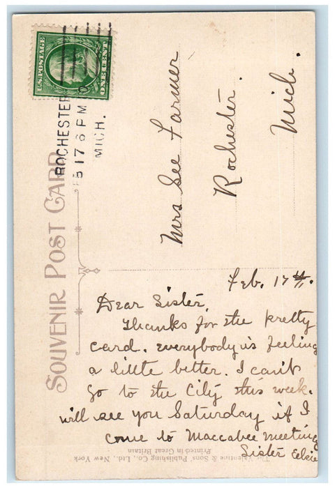 The Tuller Building And Church Of Our Father Detroit Michigan MI Postcard