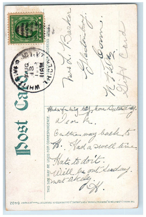 1912 Mascoma Lake From B. & M. Depot East Lebanon New Hampshire NH Postcard