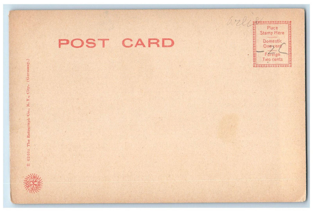 The Public Square  Park Hardware Church Watertown New York NY Rotograph Postcard