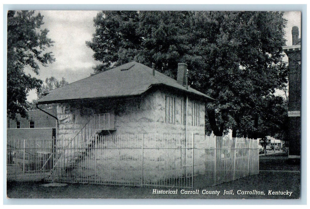 Historical Caroll County Jail Carrollton Kentucky KY Vintage Unposted Postcard